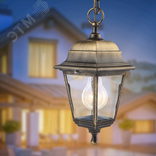 Светильник подвесной НСУ 04-60-001 четырехгранный под бронзу IP44 Е27 max60Вт - фото 9