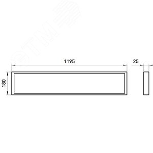 Светильник светодиодный ДВО/ДПО 40Вт с равномерной засветкой матовый 6500К 3600Лм <1% IP40 180x1195 SPO-17-9-6K-40 - фото 7