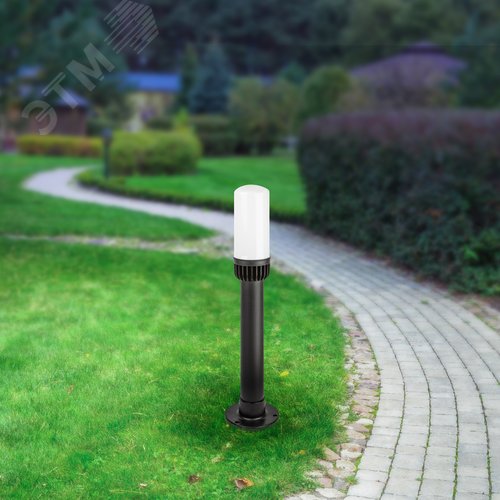 Светильник садово-парковый НТУ 01-60-011 Поллар напольный черный IP54 Е27 max60Вт h640мм - фото 10