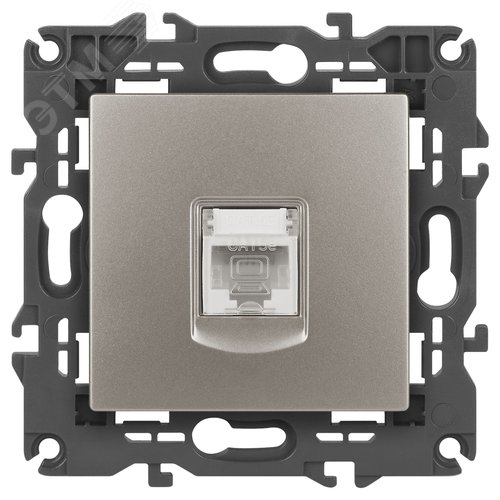 Изображение товара Розетка Elegance 14-3107-16 RJ45, титан (шт)