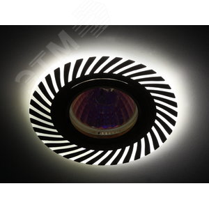 Светильник декор cо светодиодной подсветкой MR16, белый/золото DK LD39 WH/GD /1 - фото 3