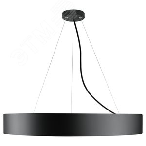 Светильник LED Geometria Ring SPO-132-B-40K-088 88Вт 4000К 800х800х80 черный подвесной драйвер внутри - фото 5