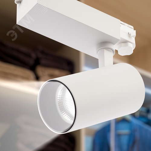 Светильник трековый трёхфазный SТR-30-36-40K-W30 узкий луч 4000K белый - фото 2