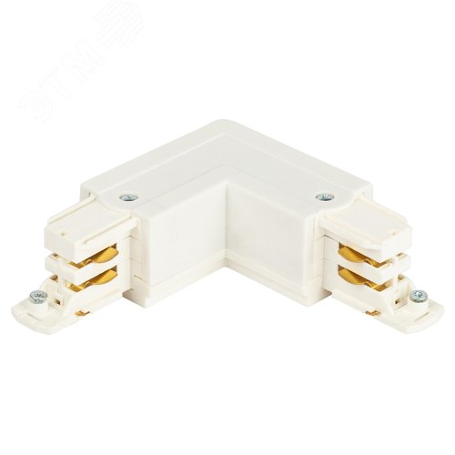 Коннектор для трехфазного шинопровода STR-30-W-CN-LE типа LE угловой наружный белый - фото 2