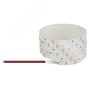 Лента светодиодная 4,8Вт/м 12В 4000К IP20 60LED/м LS2835-4,8-60-12-4000K-IP20-1 year-5m - фото 1