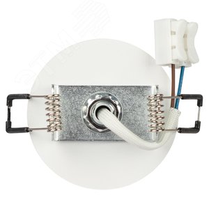 Светильник встраиваемый алюминиевый KL106 WH/BK MR16 GU5.3 белый/черный матовый - фото 5