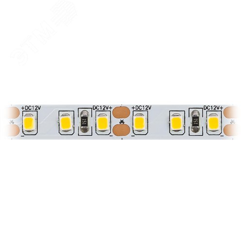 Лента светодиодная 9,6Вт/м 12В 2700К IP20 120LED/м KU-2835AD-120D-WW - фото 3