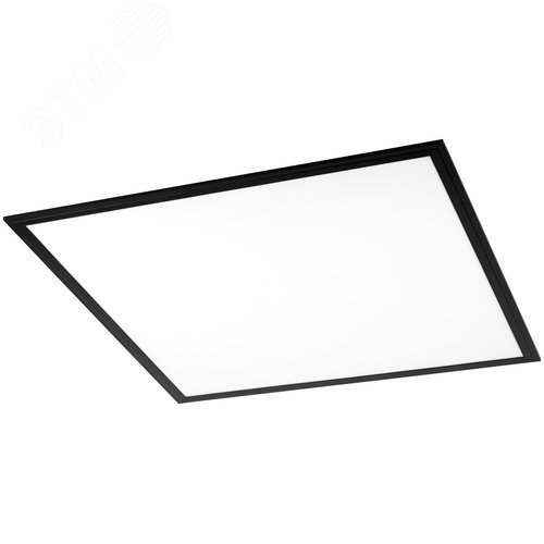 Панель светодиодная ДВО-40Вт 3420Лм IP40 4000К ГРИЛЬЯТО 588x588x8 черная (требуется драйвер Б0039417) SPL-540-B-40K-040 - фото 3