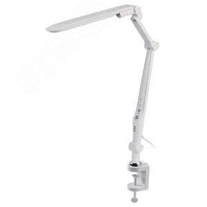 Светильник настольный светодиодный NLED-496-12W-W на на струбцине белый - фото 3