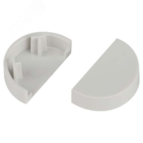 Изображение товара Заглушка EC-KK-20-12-FW для полукруглого кабель-канала белая 20х12мм 2шт/комплект (шт)