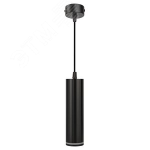 Светильник подвесной (подвес) PL19 BK MR16 GU10 потолочный цилиндр черный - фото 1