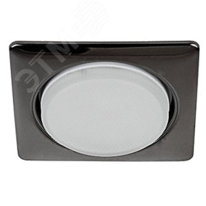 Светильник встраиваемый KL71 BK /1 (к) под лампу Gx53 квадратный 220V 13W черный металл (40/960) - фото 2