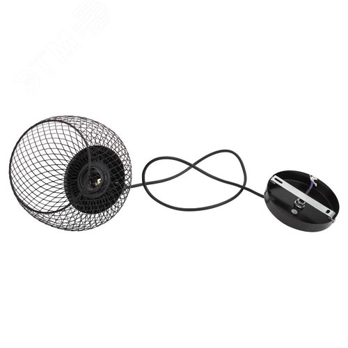 Подвес PL8 BK металл, E27, max 60W, d170 мм, черный 10/180 - фото 10