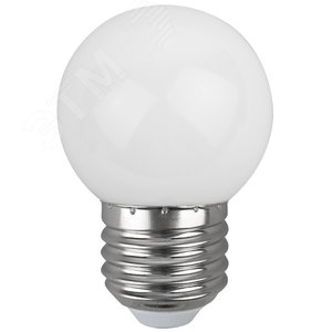 Лампа светодиодная для Белт-Лайт диод. шар, бел., 4SMD, 1W, E27 ERAW45-E27 LED Р45-1W-E27 Б0049577 ЭРА - 3
