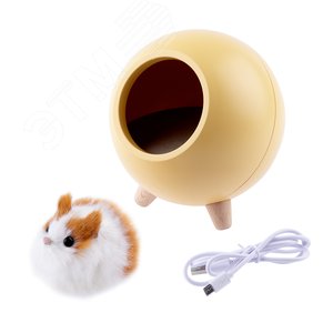 Ночник детский - светильник светодиодный NLED-468-1W-Y хомяк желтый - фото 9