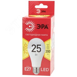 Лампа светодиодная LED 25 Вт 2000Лм 2700К груша теплый E27 220-240В LED A65-25W-827-E27 Red Line - фото 2