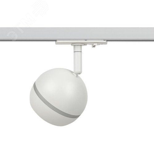Светильник трековый TR47 - GX53 WH однофазный под лампу GX53 белый под лампу GX53, лампа в комплект не входит - фото 5