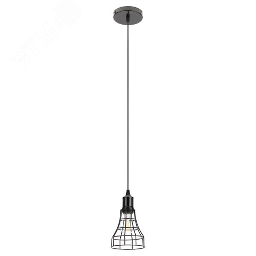 Подвес PL10 BK металл, E27, max 60W, d135 мм, черный (20/240) - фото 4