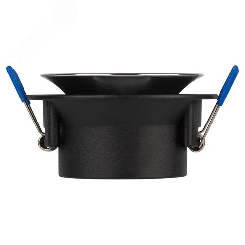 Светильник встраиваемый декоративный KL103 BK/CH MR16 GU5.3 черный хром - фото 4