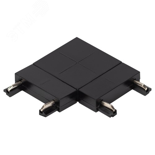 Коннектор угловой для тонкого магнитного шинопровода черный TRM-S5-CC BK - фото 2