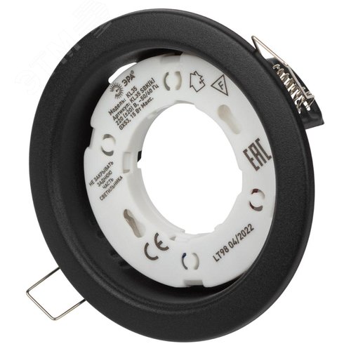 Светильник встраиваемый под лампу GX53 KL35 SBK (к) черный матовый - фото 4