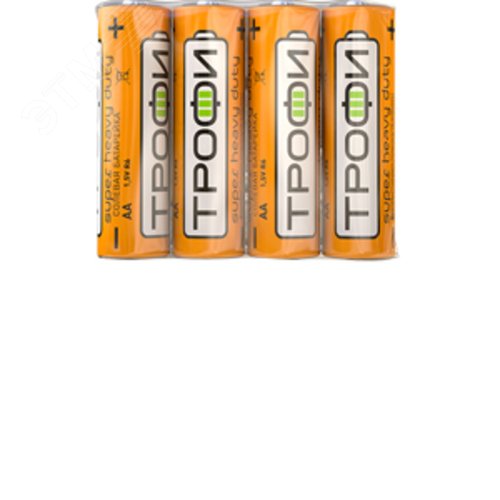 Батарейка Трофи R6-4S SUPER HEAVY DUTY Zinc (60/1200/28800) - фото 2