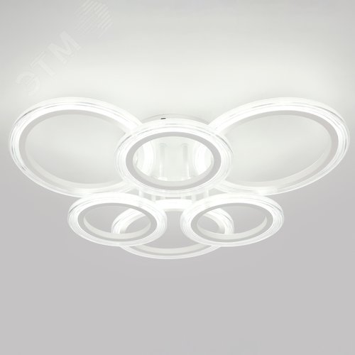 Светильник светодиодный потолочный ДПБ-90Вт 4 651Лм Модерн Ring CLL-1-90-RC WH - фото 3