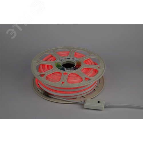 Лента светодиодная неоновая 12Вт/м 220В RGB IP67 72LED/м N5050-72-IP67-220V-20m-RGB - фото 4