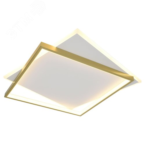 Изображение товара Светильник светодиодный потолочный ДПБ-82Вт 3 720Лм Модерн с ДУ Lima CLL-1-82-RC WH +GD (шт)