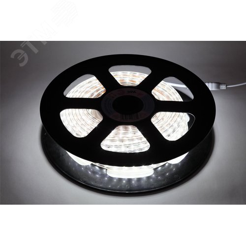 Лента светодиодная 4,8Вт/м 220В 6500К IP67 60LED/м LS2835-4,8-60-220-6500К-IP67-20m - фото 2