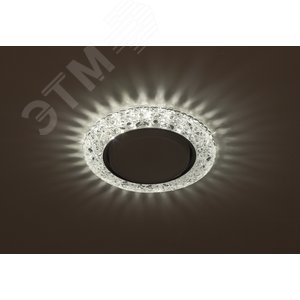 Светильник точечный декоративный cо светодиодной подсветкой Gx53, прозрачный DK LD25 SL/WH - фото 3