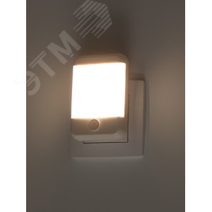 Ночник - светильник светодиодный NN-624-SW-W в розетку с выключателем белый - фото 3