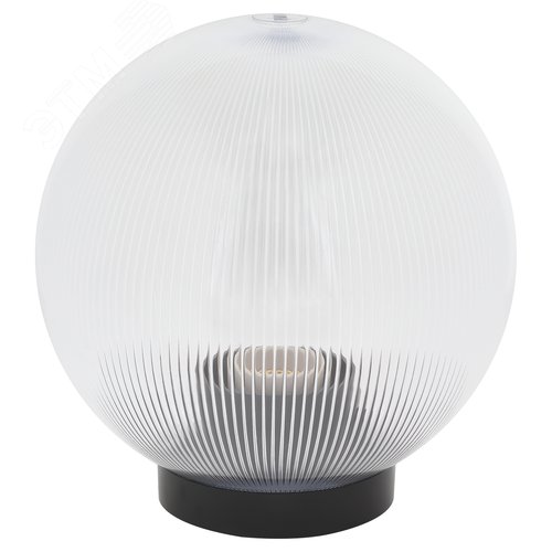 Светильник на опору/кронштейн НТУ 02-60-202 шар прозрачный призма IP44 Е27 max60Вт d200mm - фото 1