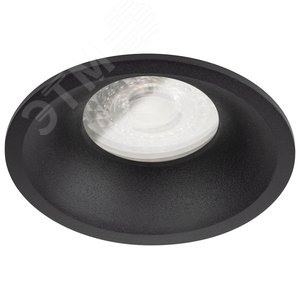 Светильник встраиваемый влагозащищенный под лампу MR16/GU5.3 (в комплект не входит) IP44 черный матовый WR4 SBK - фото 1