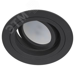 Светильник встраиваемый алюминиевый KL84 BK MR16/GU5.3 черный - фото 3