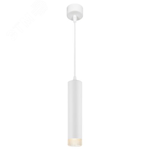 Светильник подвесной (подвес) PL18 WH/CL MR16 GU10 потолочный цилиндр белый, прозрачный - фото 2