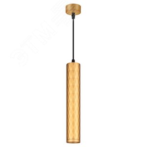 Светильник подвесной потолочный PL15 GD MR16 GU10 цилиндр золото - фото 3