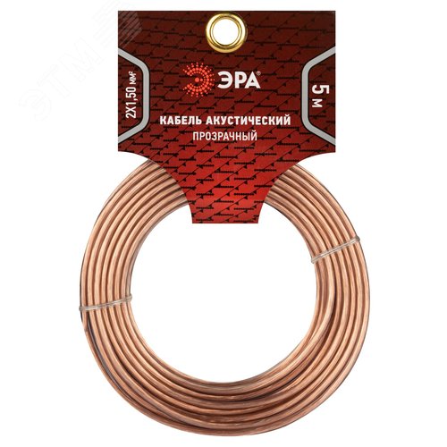 Акустический кабель 2х1,50 мм2 прозрачный, 5м A-150-S-5 - фото 2