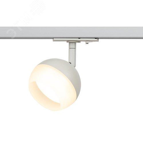 Светильник трековый TR46 - GX53 WH однофазный под лампу GX53 белый под лампу GX53, лампа в комплект не входит - фото 3