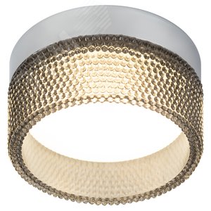 Светильник встраиваемый под лампу GX53 DK97 CH/BK хром черный - фото 1