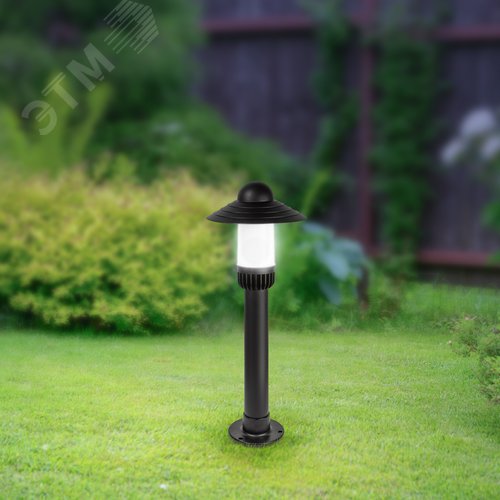 Светильник садово-парковый НТУ 01-60-008 Поллар напольный черный IP54 Е27 max60Вт h660мм - фото 9