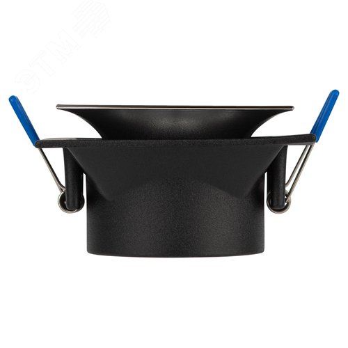 Светильник встраиваемый декоративный KL102 BK/CH MR16 GU5.3 черный хром - фото 6