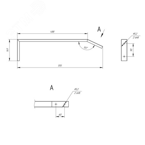 Кронштейн для школьных досок для светильников ДПО SPO-SCHOOL-SET (2 шт.) - фото 7