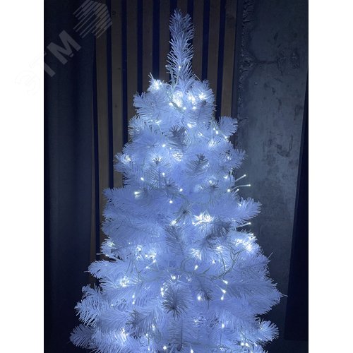 Гирлянда LED Мишура 3 м белый провод, холодный свет, 220 V ENIN - WC - фото 8
