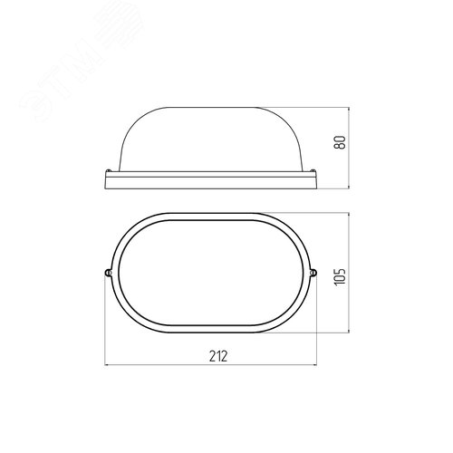 Светильник под лампу с цоколем Е27 НБП 04-60-001 - фото 2