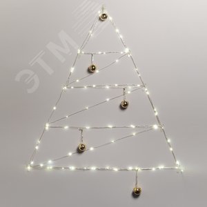 Гирлянда светодиодная новогодняя нить теплый свет 10 м 100 microled IP20 Intro Holiday INNR-01Z - фото 1