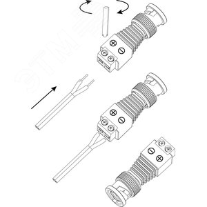 Изображение товара Разъем R-BNC03 штекер BNC с клеммной колодкой (шт)