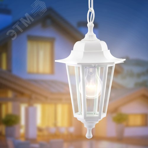 Светильник подвесной НСУ 06-60-001 шестигранный белый IP44 Е27 max60Вт - фото 9