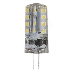 Лампа светодиодная LED 3Вт JC 2700К G4 теплый капсула 12V