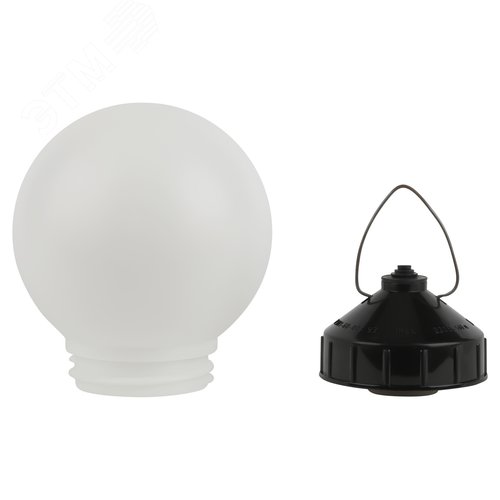 Светильник НСП 01-60-003 подвесной Гранат полиэтилен IP44 E27 max 60 Вт D150 шар белый - фото 2